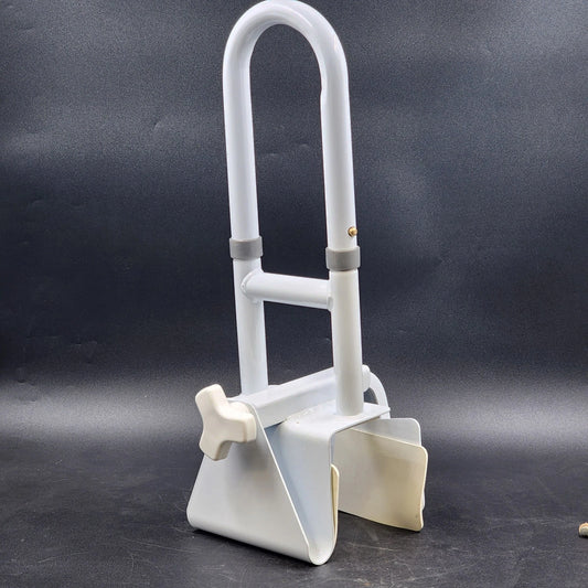 Vaunn Medical Adjustable Bathtub Safety Rail Grab Bar Handle Clamp 19" Tall