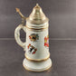 10" German Beer Stein Musical Ceramic Lidded Vintage Personalized Plays GOOD BYE