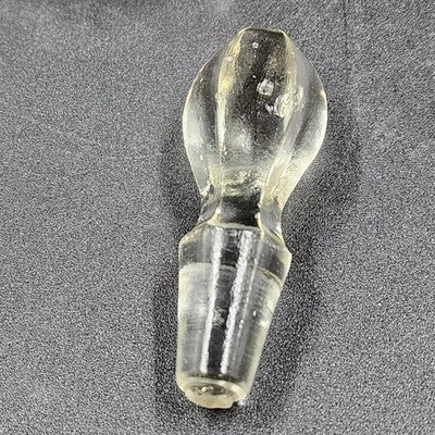 Cruet Decanter with Handle Hand-Cut Crystal Elegant Table Décor Cube Pattern Vtg