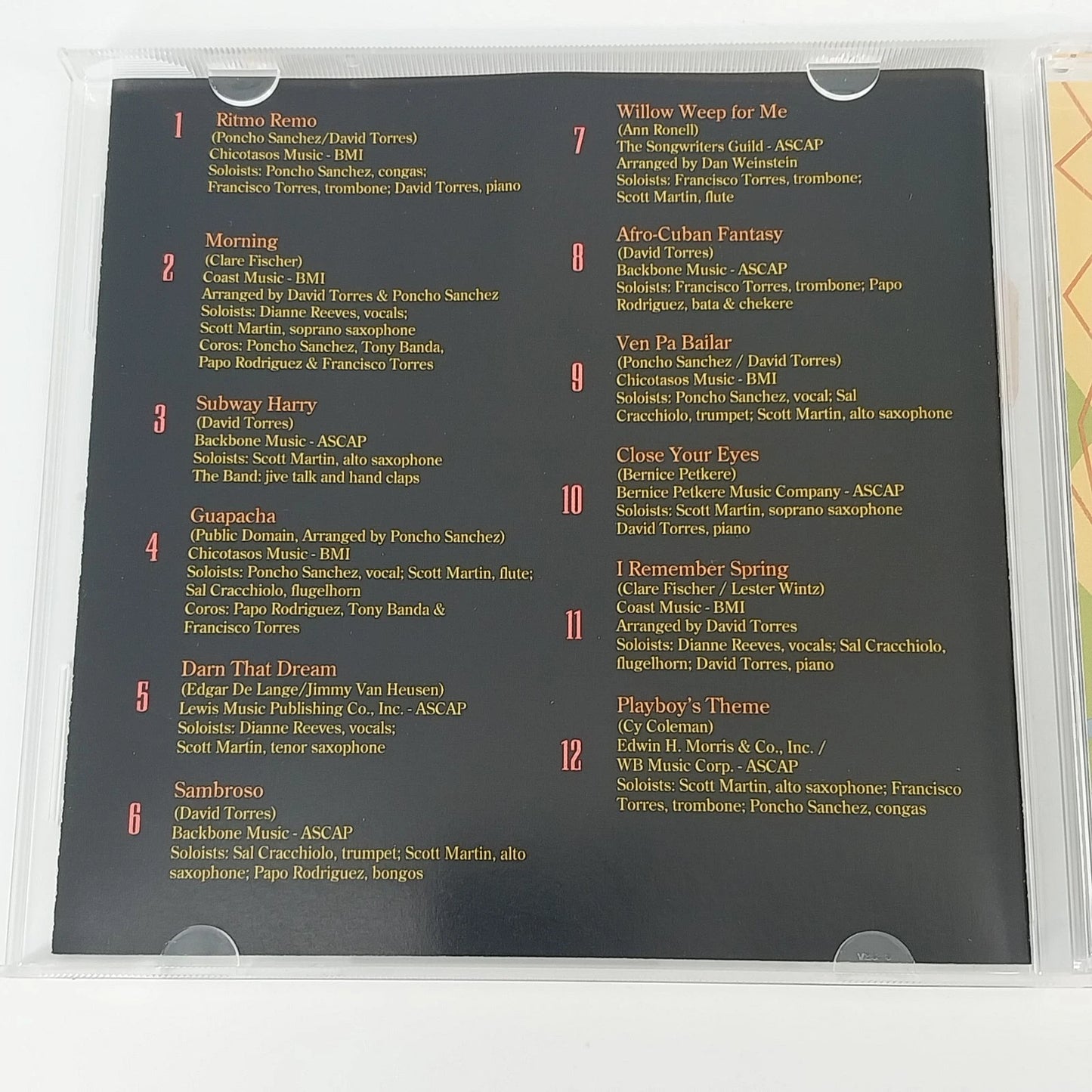 Poncho Sanchez Afro-Cuban Fantasy CD 1992 Dianne Reeves Concord Latin Jazz USA