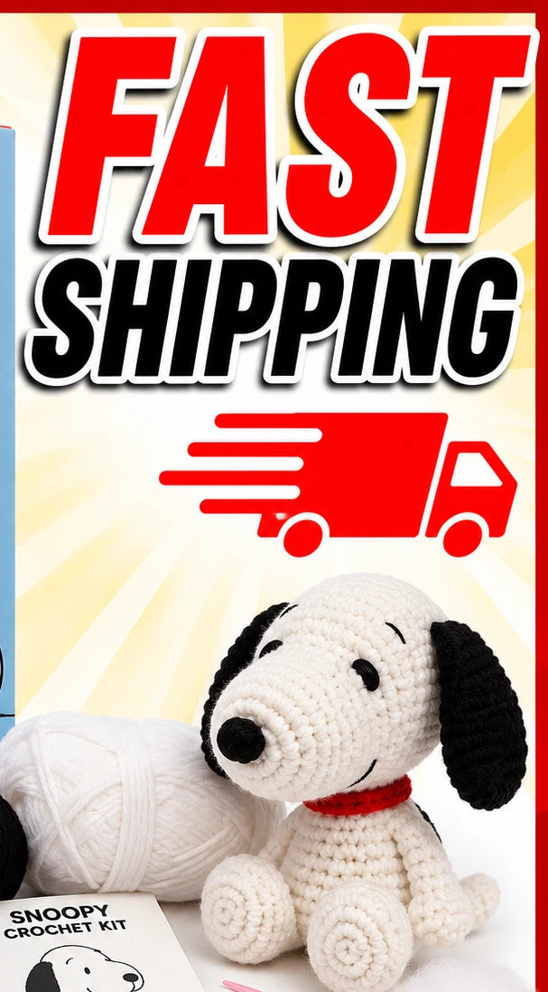 Peanuts Snoopy Crochet Kit DIY Complete Craft Set Yarn Hook Needle Stuffing New