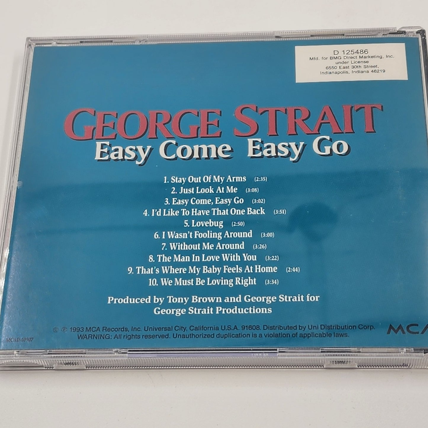 George Strait Lot of 5 CDs Collection Album Folk Country MCA Nashville Records