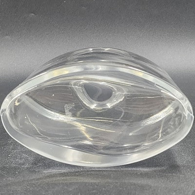Waterford Clear Glass Oval Liquor Decanter with Stopper Spirit Barware 6"x3"x9"h