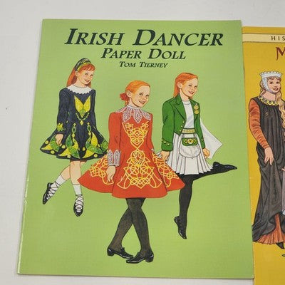 Dover's Paper Dolls Medieval Costumes & Books by Tom Tierney Irish Dancer