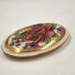 Casual Music Box Ceramic Dresser Trinket Oval Floral Design Limited Edition 1995