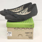 Zoe & Zac Ballet Flats Black Canvas Bow Slip On Comfort Shoes Women’s 8.5
