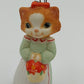 2 Hallmark Keepsake 1989 Christmas Ornaments CHRISTMAS KITTY Cinnamon Bear Vtg