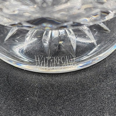 Open Sugar Bowl Waterford Lismore Footed Signed Elegant Crystal Glass