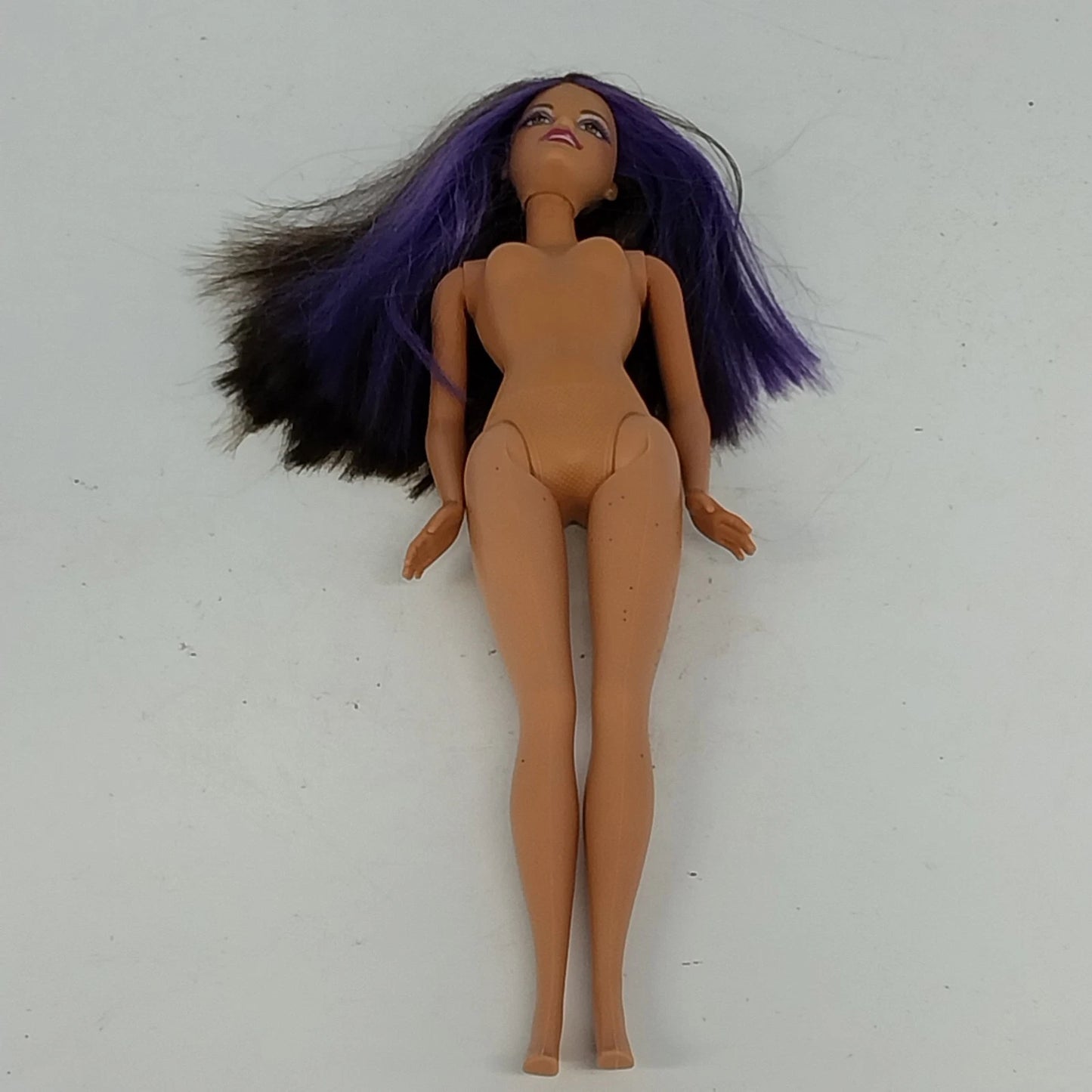 Mattel Barbie Ballerina Doll Brunette Purple Hair Bendy Knees Vintage
