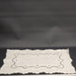 White Embroidered Cutwork Scalloped Rectangle Doily Placemat Table Runner Linen