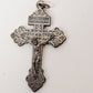 3 Pc Religious Jewelry Jesus Cross Pendant Pin Bracelet Vintage 1950s Era