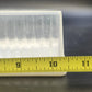 Clear Acrylic Lucite Tissue Box Cover Starburst Diamond 10.5" White Base MCM Vtg