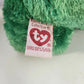 Ty Jingle Beanies Holiday Teddy Green Bear Christmas Reindeer Plush Shell 2002