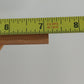 Hand Carved Wooden Crucifix Jesus INRI Two Tone Brown 15" Wall Cross Vintage