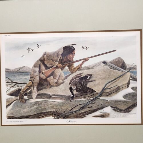 John A. Ruthven SHA-WNEE Signed Limited Edition Framed Lithograph Wildlife Art