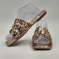 Pierre Dumas Spike-1 Studded Sandal Slide Womens Shoes Size 10 Lucite Color