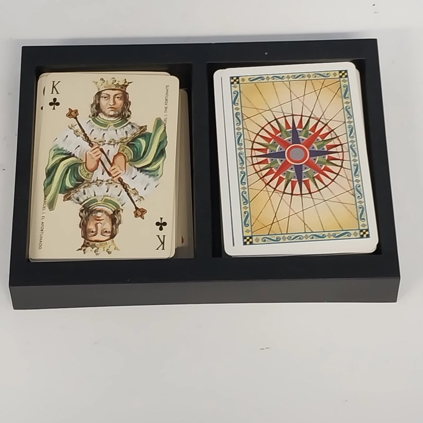 Fournier Naval Powers Playing Cards 2 Deck Set Spain 16th Century Vintage