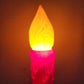 Blow Mold Vintage Red w/ Yellow Flames Pole Candle Product Union Molded 35" Tall
