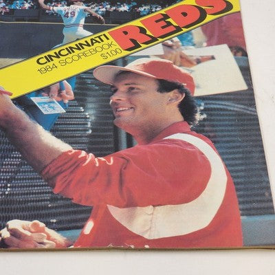 Cincinnati Reds 1984 Scorebook Vs San Diego Joe Price Version Unscored