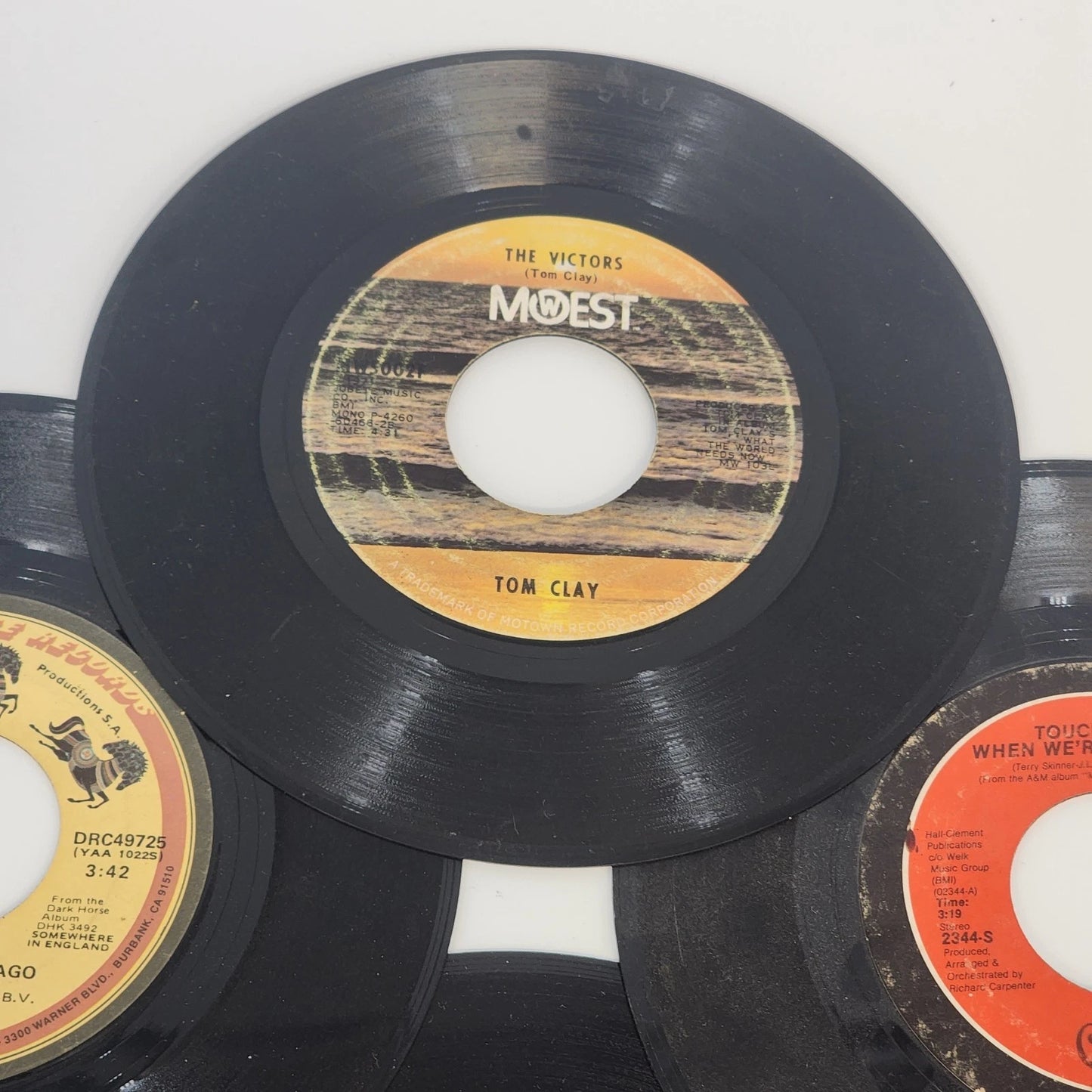 11 pcs 45 RPM Vinyl Records 60s–70s Rock Pop Steppenwolf / Carpenters Craft Lot
