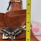 Via Pinky Elly-02 Ankle Boots Womens 8.5 Camel Tassel NWT