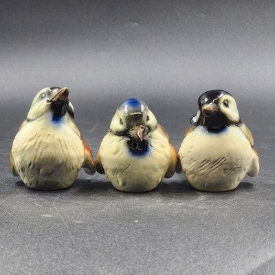 Set of 3 Goebel Sparrow Bird Figurines West Germany CV72 CV73 and CV74 2.75"x4"