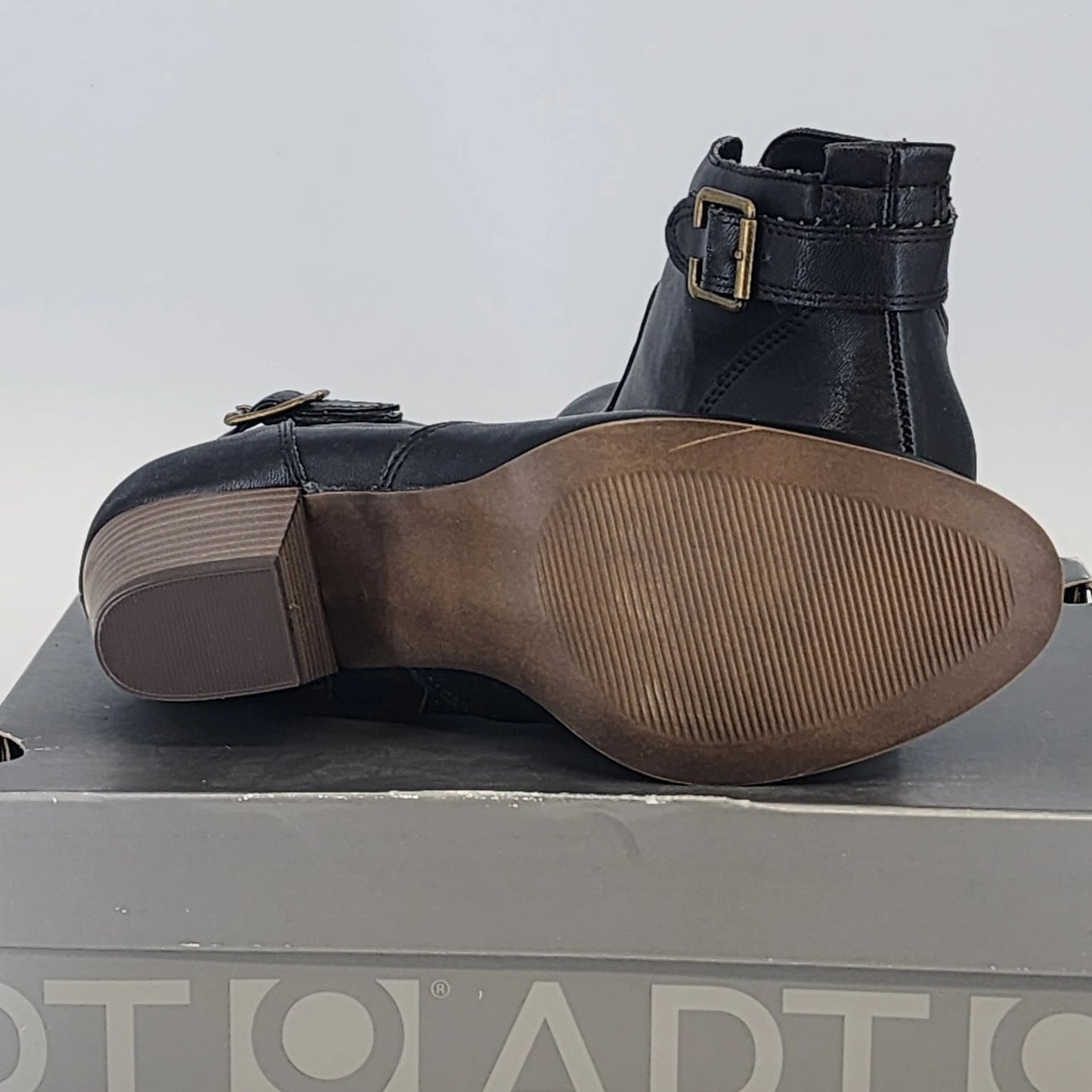 Apt 9 Apindie Platform Ankle Booties Womens 8 Black Heels Zip