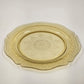 Federal Amber Yellow Depression Glass Patrician Spoke Dinner Plate 11" 1930s VTG