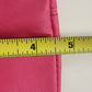 Pink Leather Hobo Bag Studded Hand Shoulder Purse Silver Studs Slouchy 12" Vtg