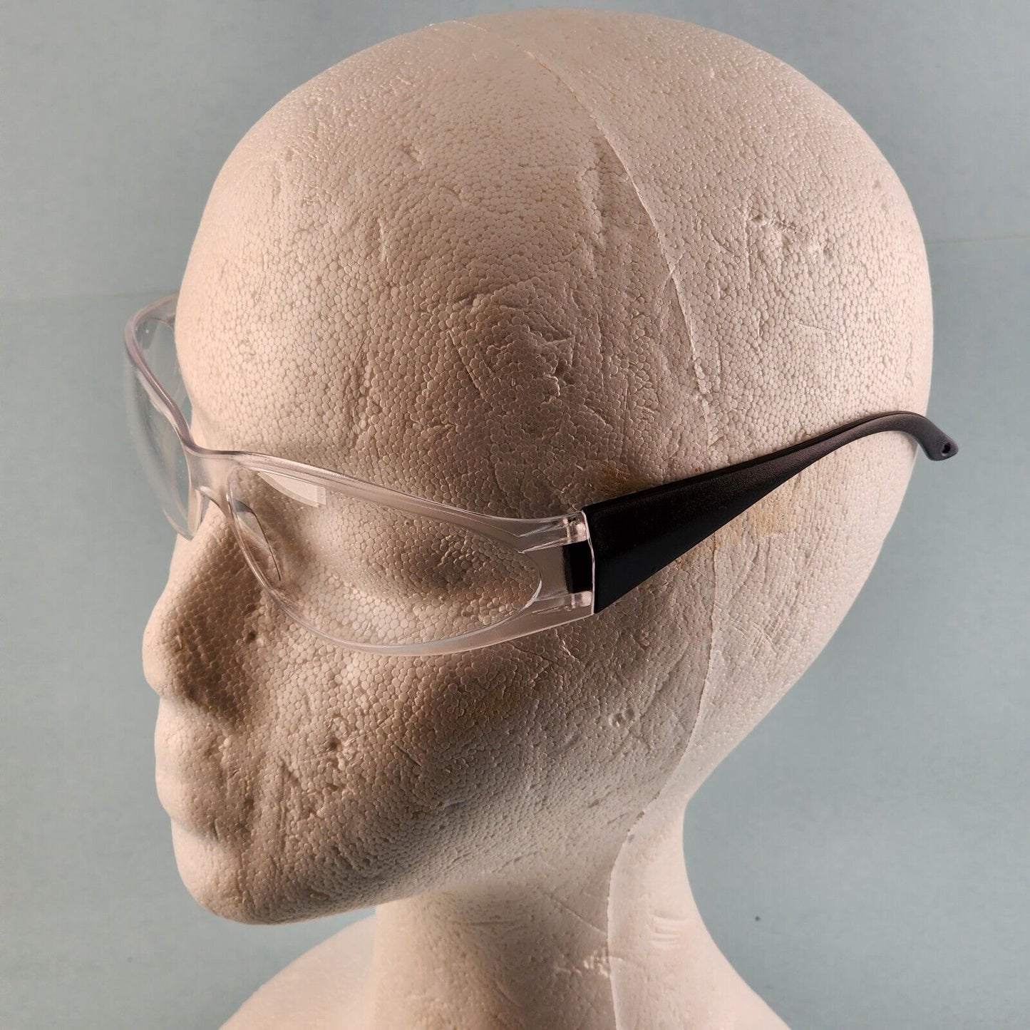 ERB Boas Safety Glasses Work Eye Protection Wraparound Lens High Impact Z87.1 (Smoke, Clear)