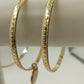 Three Set of Jewelry Bangles Thin Bracelets Gold Tone One with Gold Disc Dangle