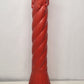 Blow Mold Vintage Red w/ Yellow Flames Pole Candle Product Union Molded 35" Tall