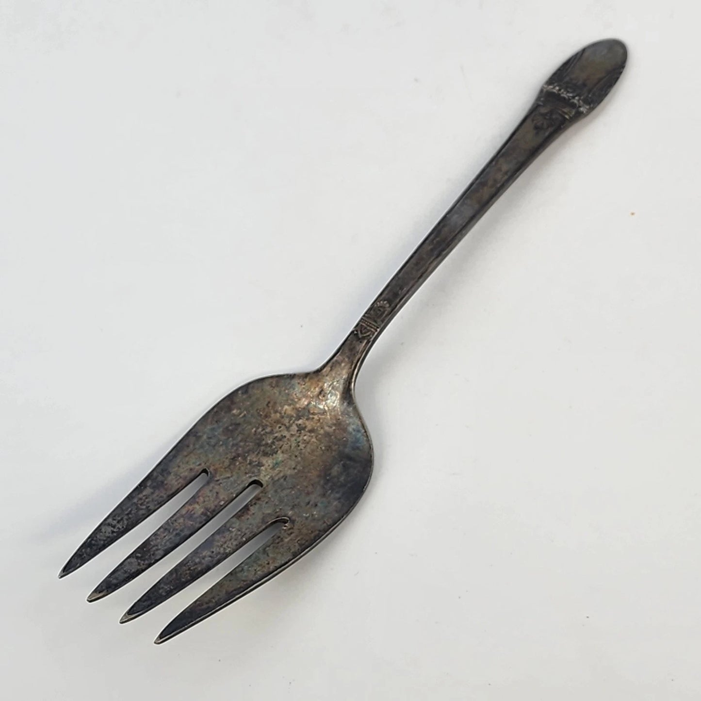 1847 Roger Bros First Love International Silverplate Cold Meat Serving Fork 1937