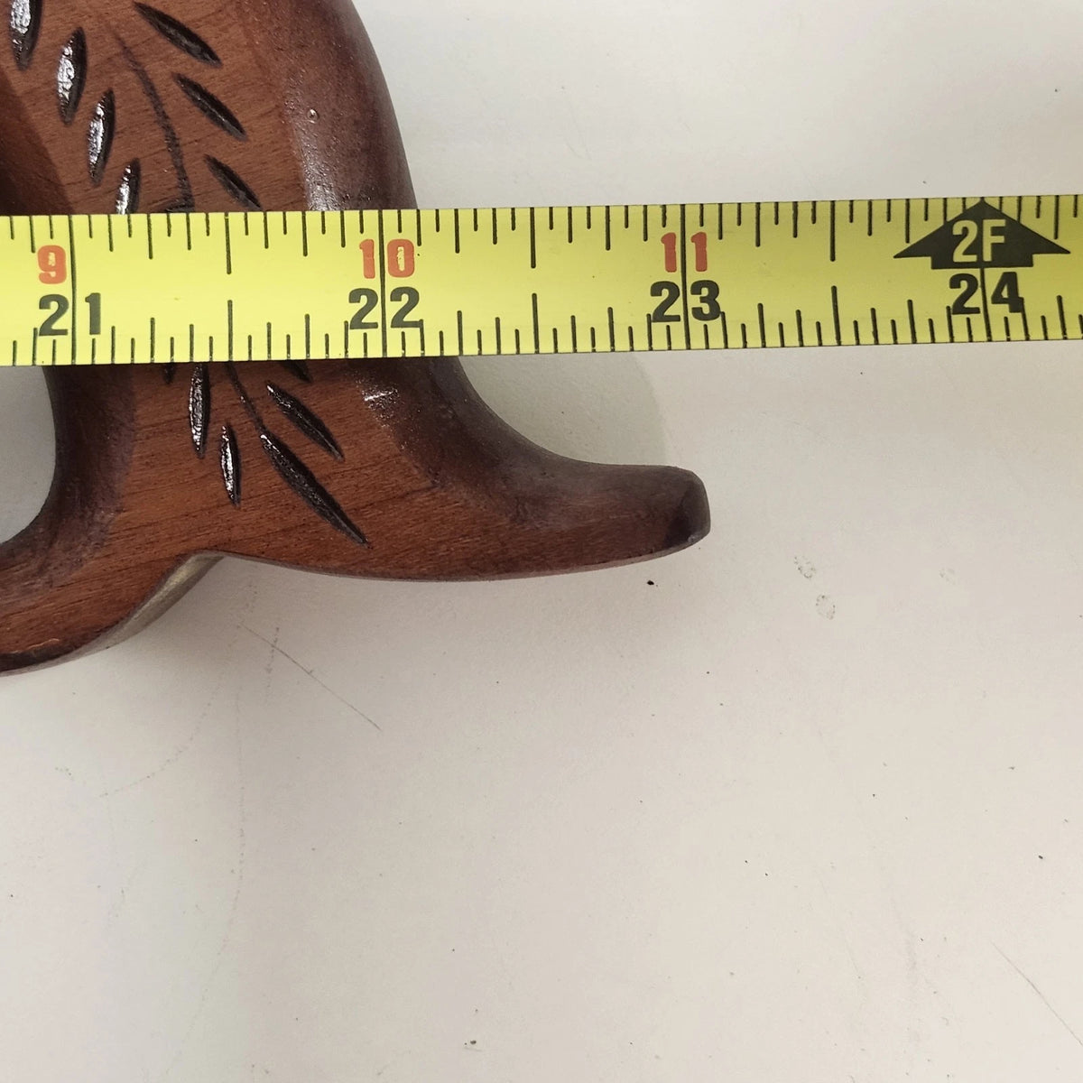 Flooring Floorboard Saw 18.25" Double Edge Blade Carved Wood Handle Vintage