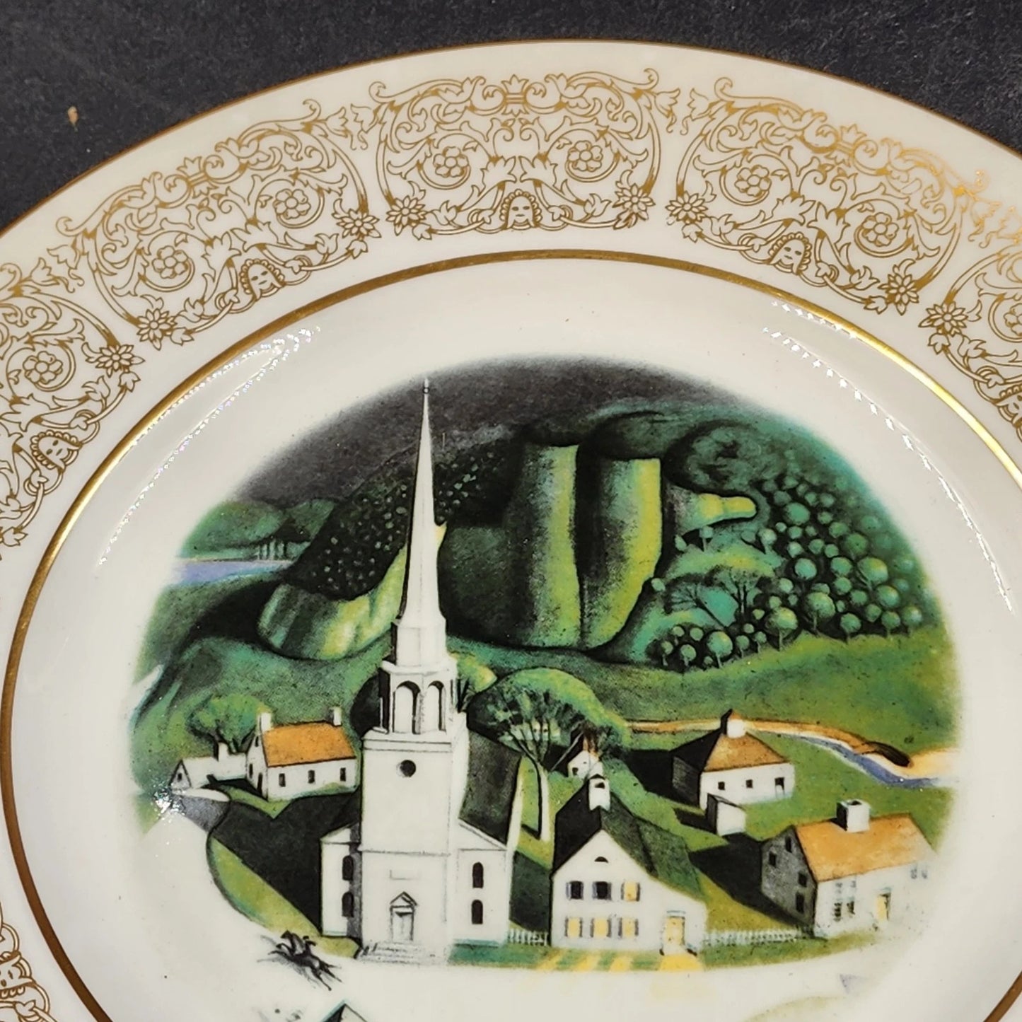 Wittnauer Collectors' Guild Plate GBG92 Midnight Ride by Paul Revere Grant Wood