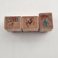 12 Wood and Acrylic Mounted Rubberized Stamps Positive Feelings Vintage