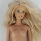 Mattel Barbie Doll Heart Tattoo Blonde Bendable Knees Nude 1998 Head 1999 Body