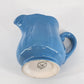 Linda Ironstone 4008 Creamer Pottery Delphite Blue 10 oz Japan Boho Vintage