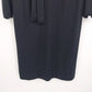R&K Originals Midi Dress Black Red Colorblock Long Sleeve Tie Back Zip