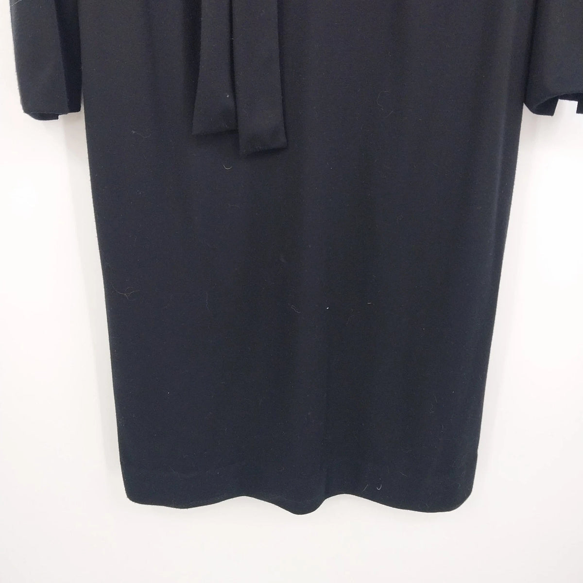 R&K Originals Midi Dress Black Red Colorblock Long Sleeve Tie Back Zip