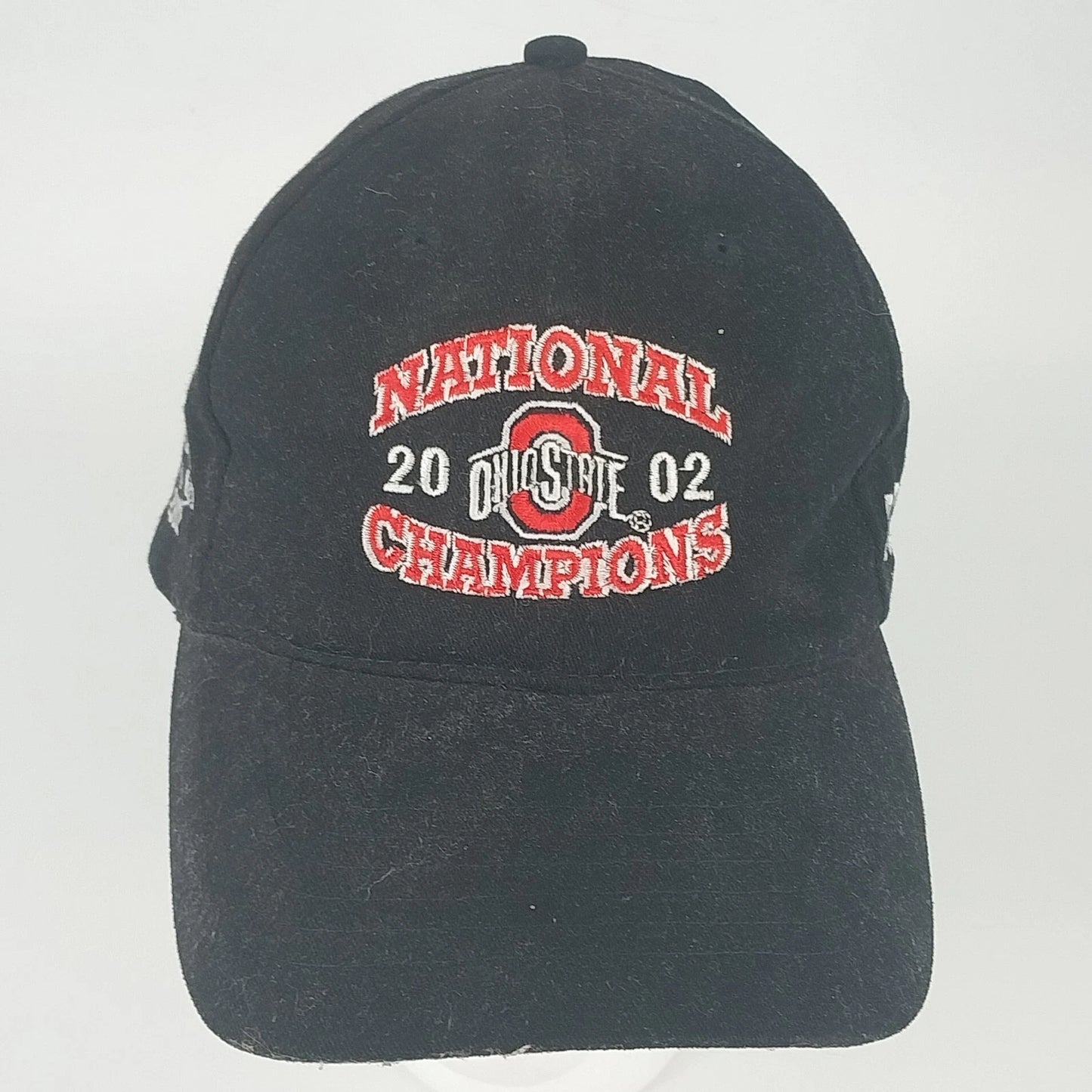 Ohio State Buckeyes Cap 2002 National Champions Black Hat Slide Buckle OSFM