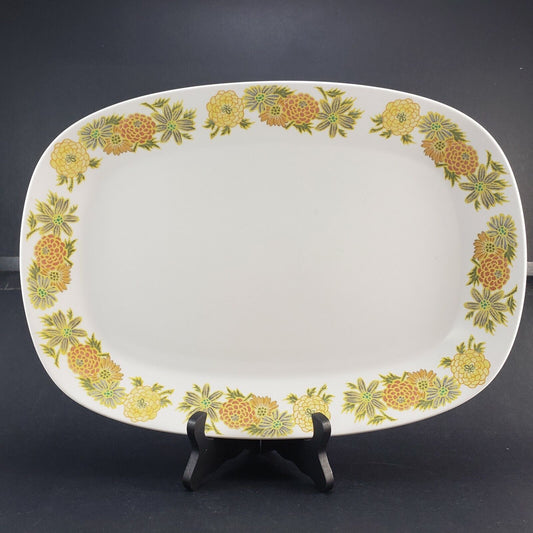 Noritake Progression Sunny Side 15¾" x 11" Oval Platter #9003 Mid Century Modern