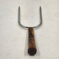 Wide Two Prong Carving Fork Langner Mfg Bakelite Handle Roast Holder USA Vtg