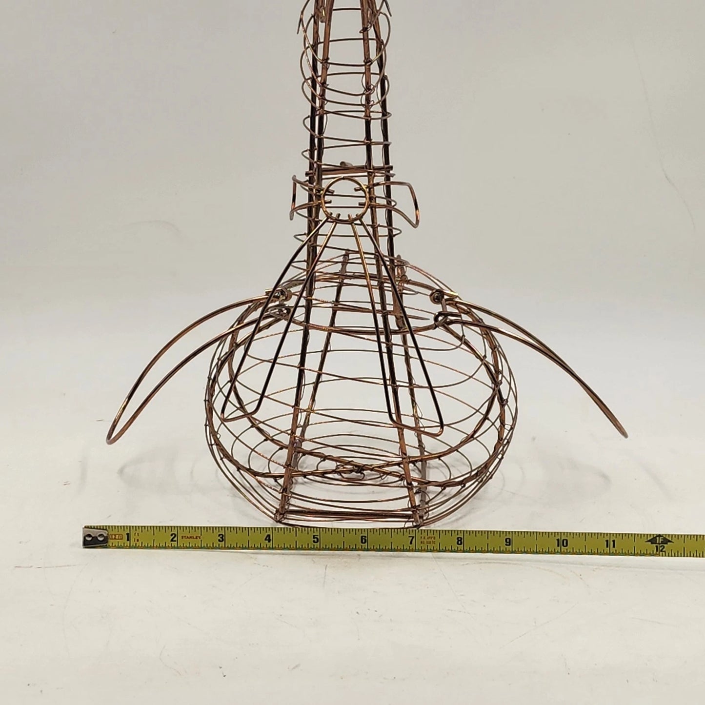 Wire Duck Egg Basket Rustic Farmhouse Gathering Kitchen Fruit Storage 12" Vtg