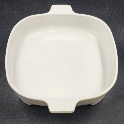 Corning Ware MW-9-B French White Square Browning Skillet Roaster Dish 8"x2" USA