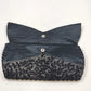 La Regale Black Beaded Clutch Purse Handmade Sequin Evening Bag Hong Kong Vtg