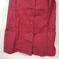 Burgundy Tunic Women's Vest Large V93 Fame Fabrics 2 Waist Pockets Poly-Cotton