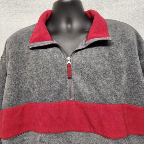 NY Classics Sports XL Pullover Sweatshirt Men’s Zip Collar Drawstring Hem Top