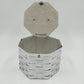 Dorset Rex Fifth Avenue Octagon Basket Weave Handbag Lucite Handle Vintage 1950s