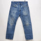 Levi’s 505 Men Jeans 32x30 Light Wash Distressed Blue Denim Classic Straight Leg